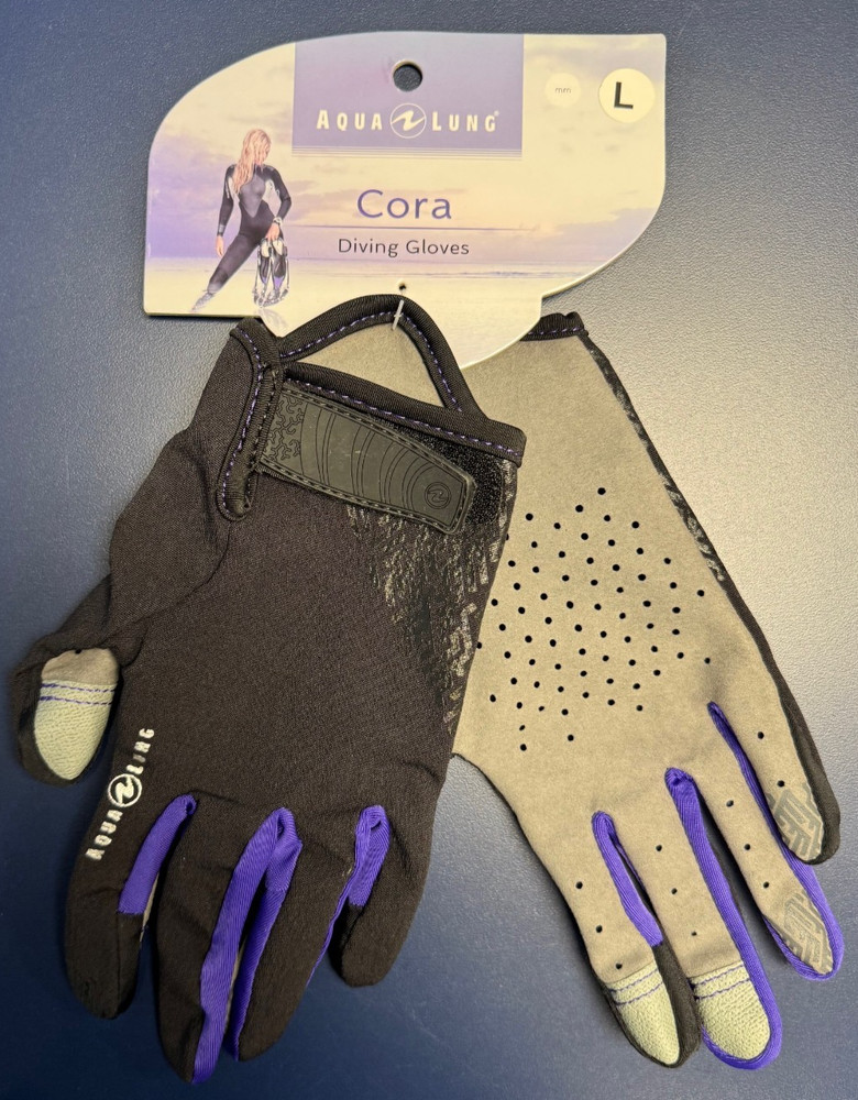 Aqualung CORA Dive Gloves Size Large New Open Box