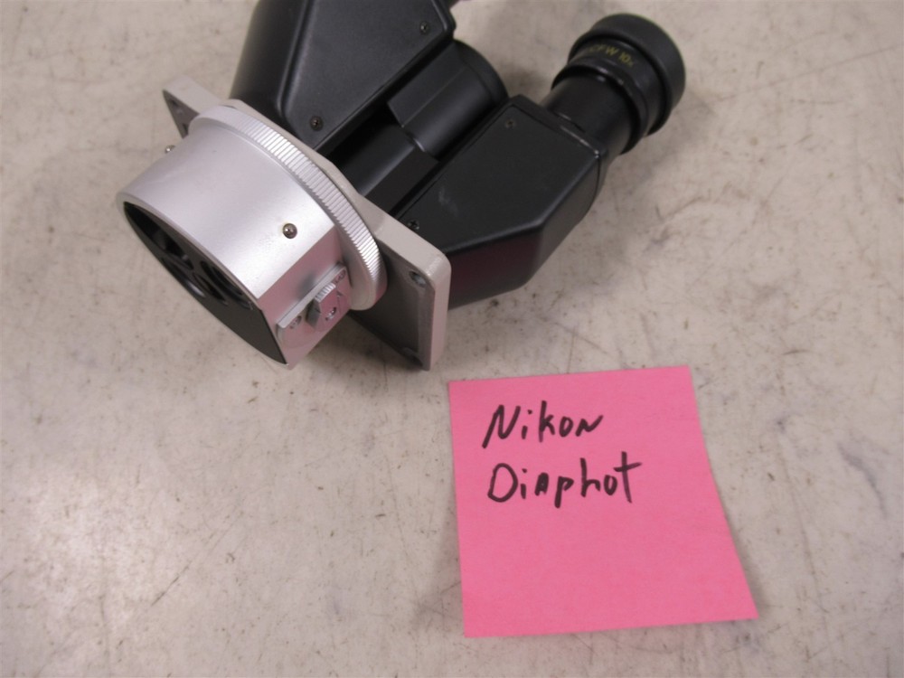 Nikon Binocular Microscope Head Diaphot with CFW 10X Eyepieces