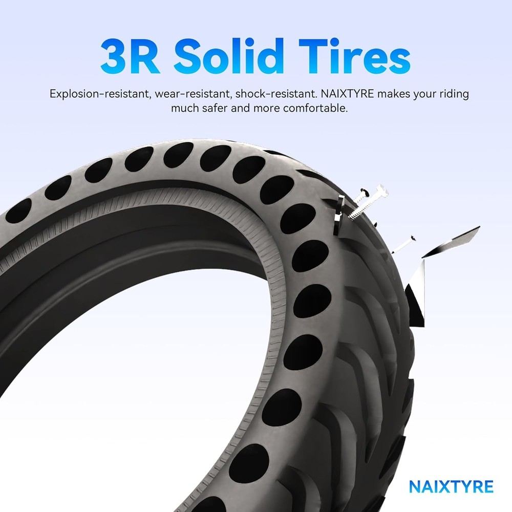 8.5x2 '' inchs Solid Tires for Electric Scooters,This Solid Tire is compatible w