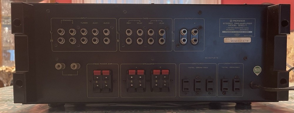 Pioneer Spec-1 Pre-Amplifier