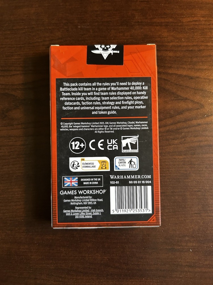 Warhammer Kill Team Battleclade Datacards!