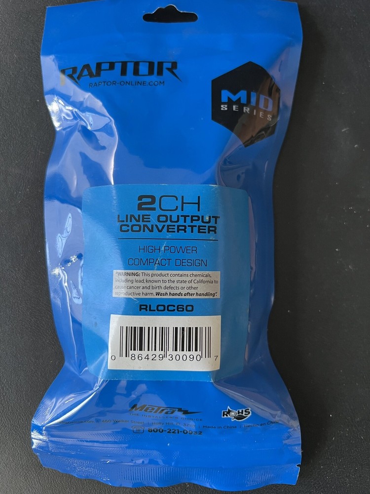 Raptor 2 channel line output converter