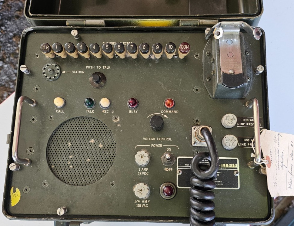 Vintage US Navy Intercommunication Set AN/GIC 17(V) Tridea Electronics