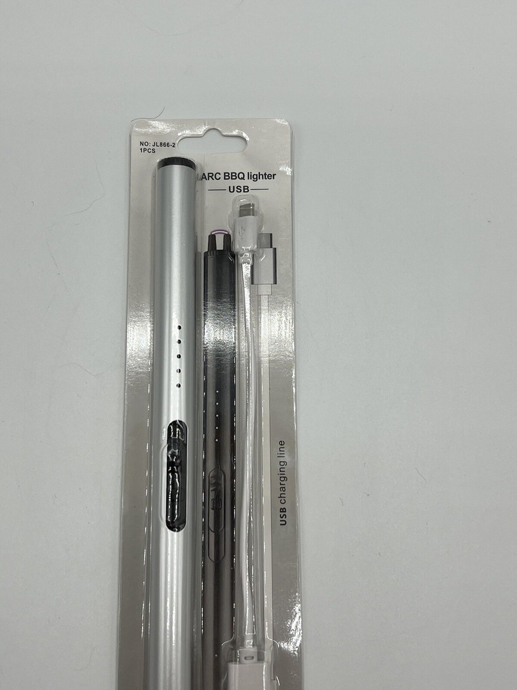 Matte SilverUSB Charging Arc Lighter Plasma Lighters For Collection Long Lasting