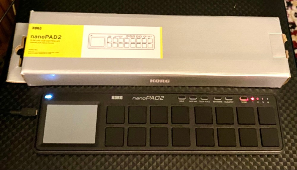 KORG nanoPAD2 Slim-Line USB Drum Pad Controller Black