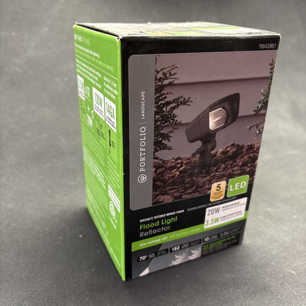 Portfolio LED Flood Light Reflector LED 3.5Watt #0643961 Bronze
