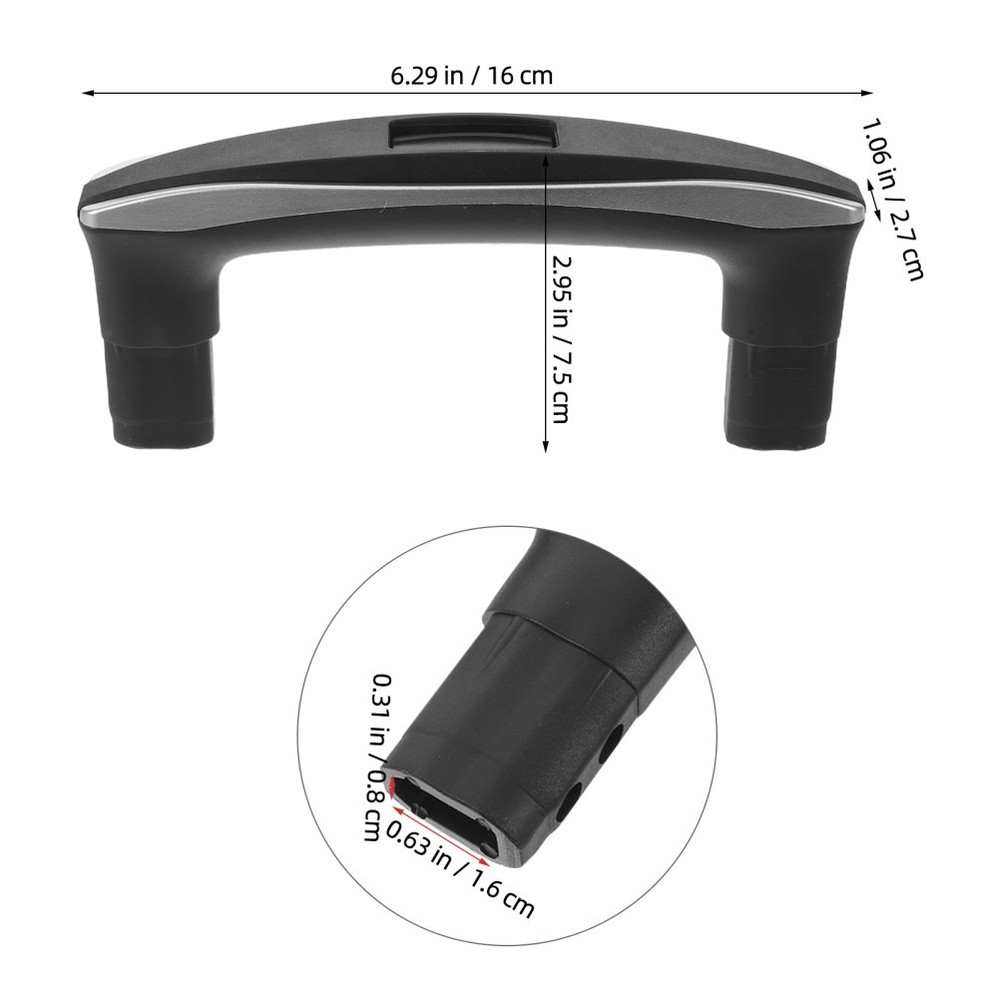 Luggage Trolley Handle Replacement Handles Plastic Pull for Suitcase