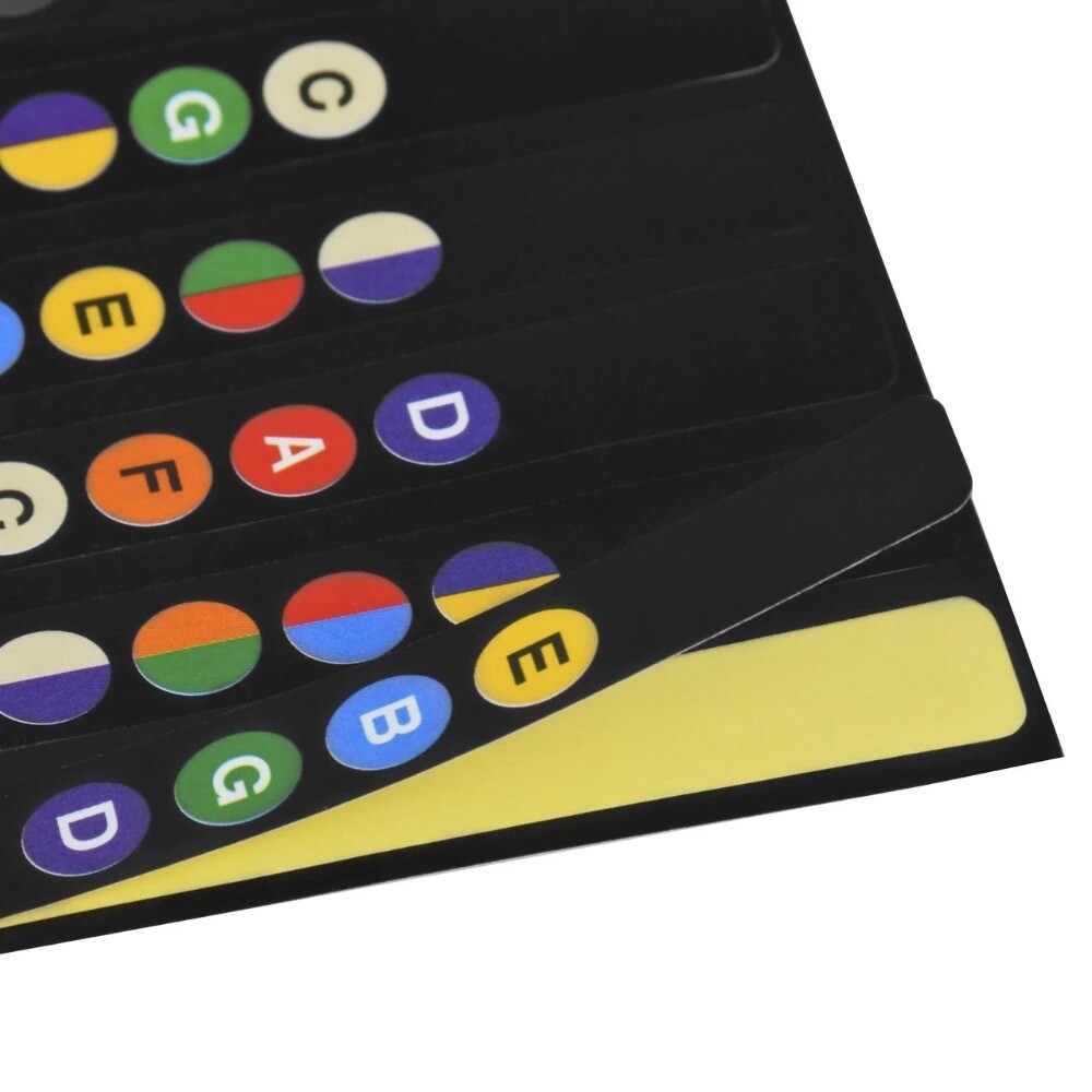 Guitar Fretboard Note Map Decals/Stickers for Learning Notes Chords Progressions