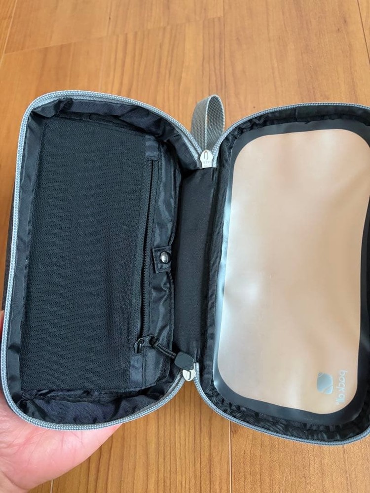 Gadget Pouch, Semi-Clear Material, Black