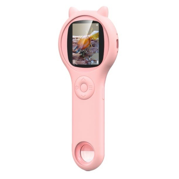 Microscope for Kids - Portable Handheld Magnifying Glass Digital Microscope
