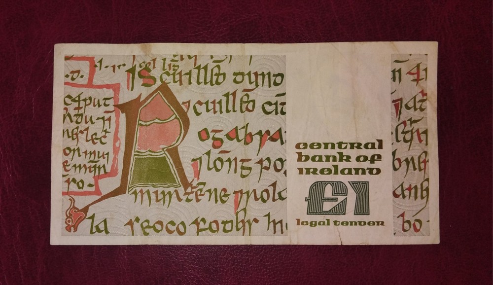 Irish £ 1 banknote, 1979year(normal condition)
