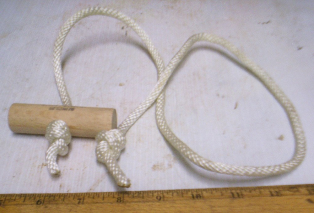 Nylon Cord - Engine Starter Pull Rope with Wood Handle