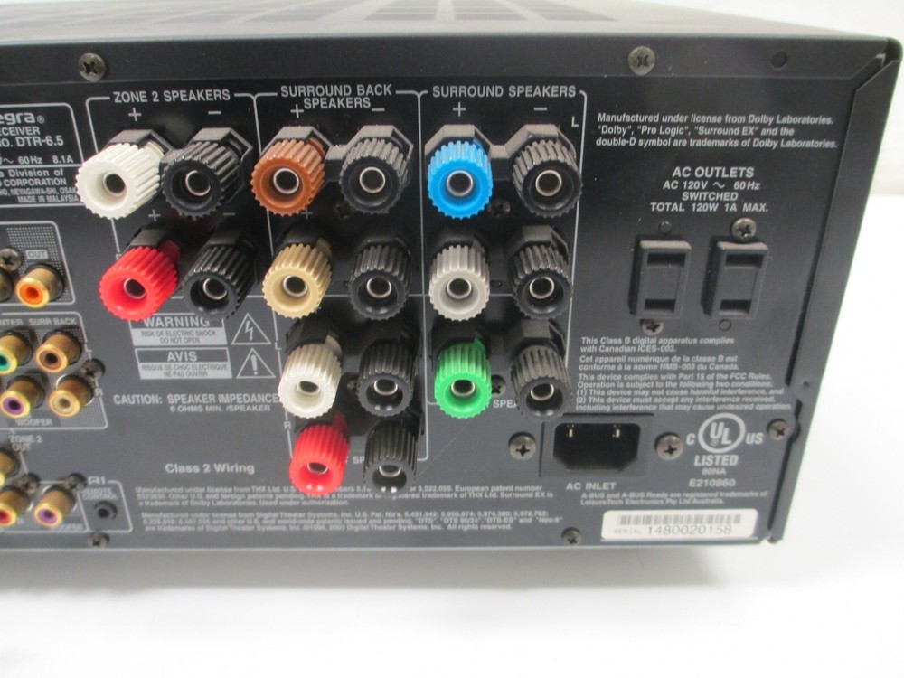 Integra DTR-6.5 A/V Receiver