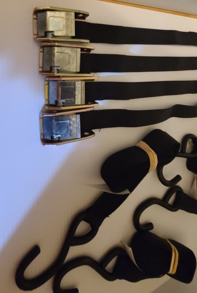 Cam Buckle Cargo Tie-Down Straps 4-Pack