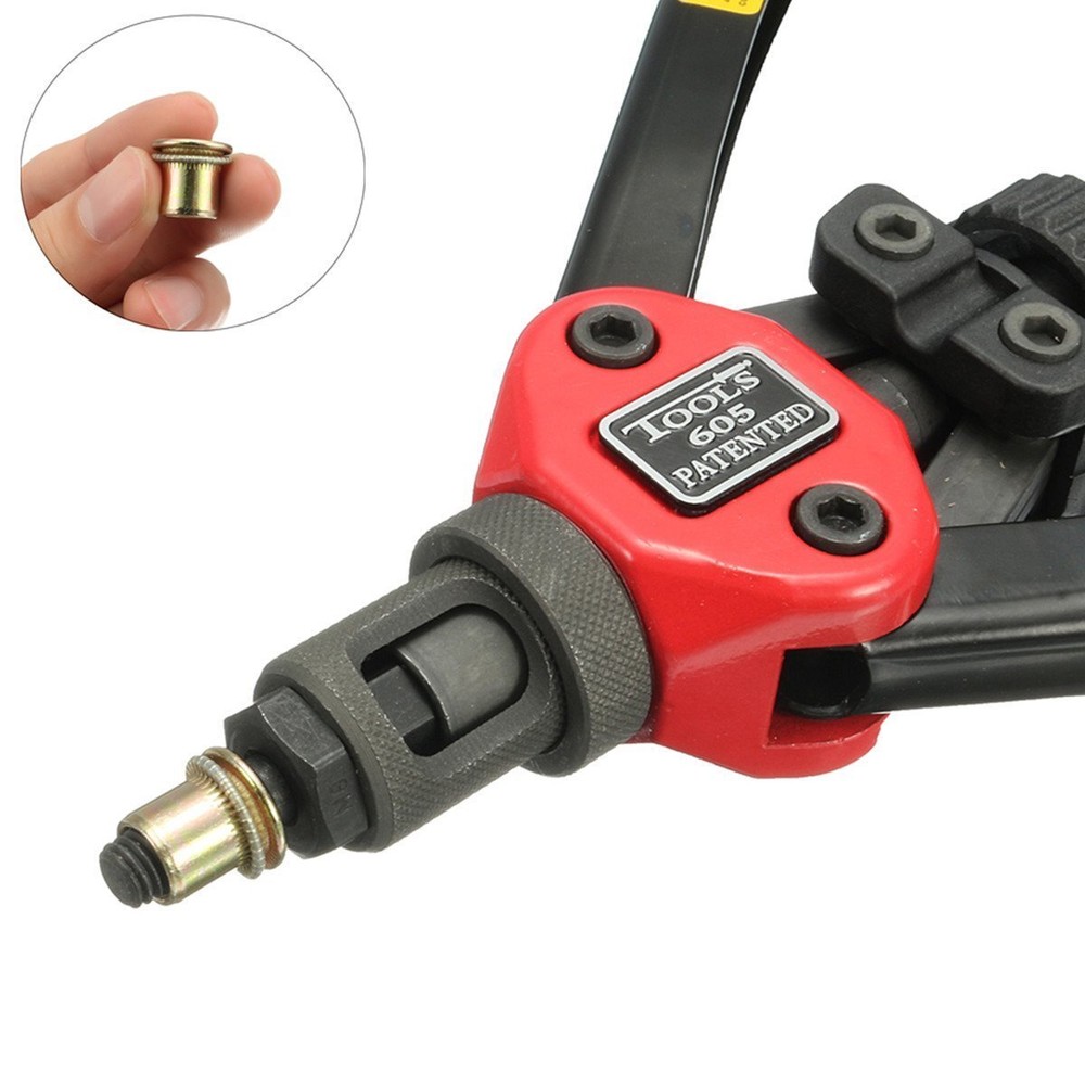 180PCs Rivet Gun Kit Rivnut Setting Tools Nut Setter Tool Hand Blind Riveter Gun