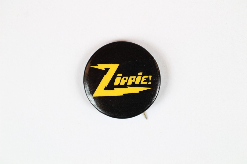 1970's Zippie Protest Pinback Button