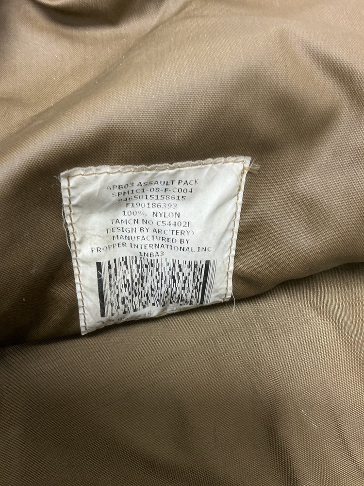 ARC'TERYX PROPPER USMC APB03 Assault Pack With 3 Storage Pouches
