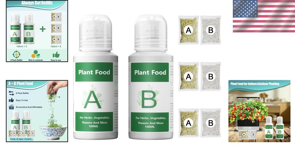 Versatile Hydroponic Solution A & B 800ml for Indoor and Outdoor Plants