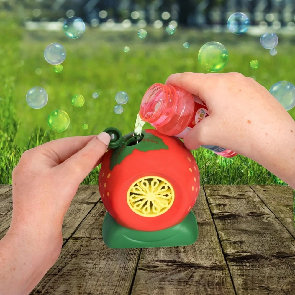 Strawberry Bubble Blower Includes Strawberry Scented Bubble Solution