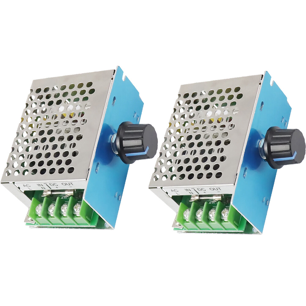 2PCS DC 10-60V SCR Motor Speed Controller Voltage Regulator Dimmer