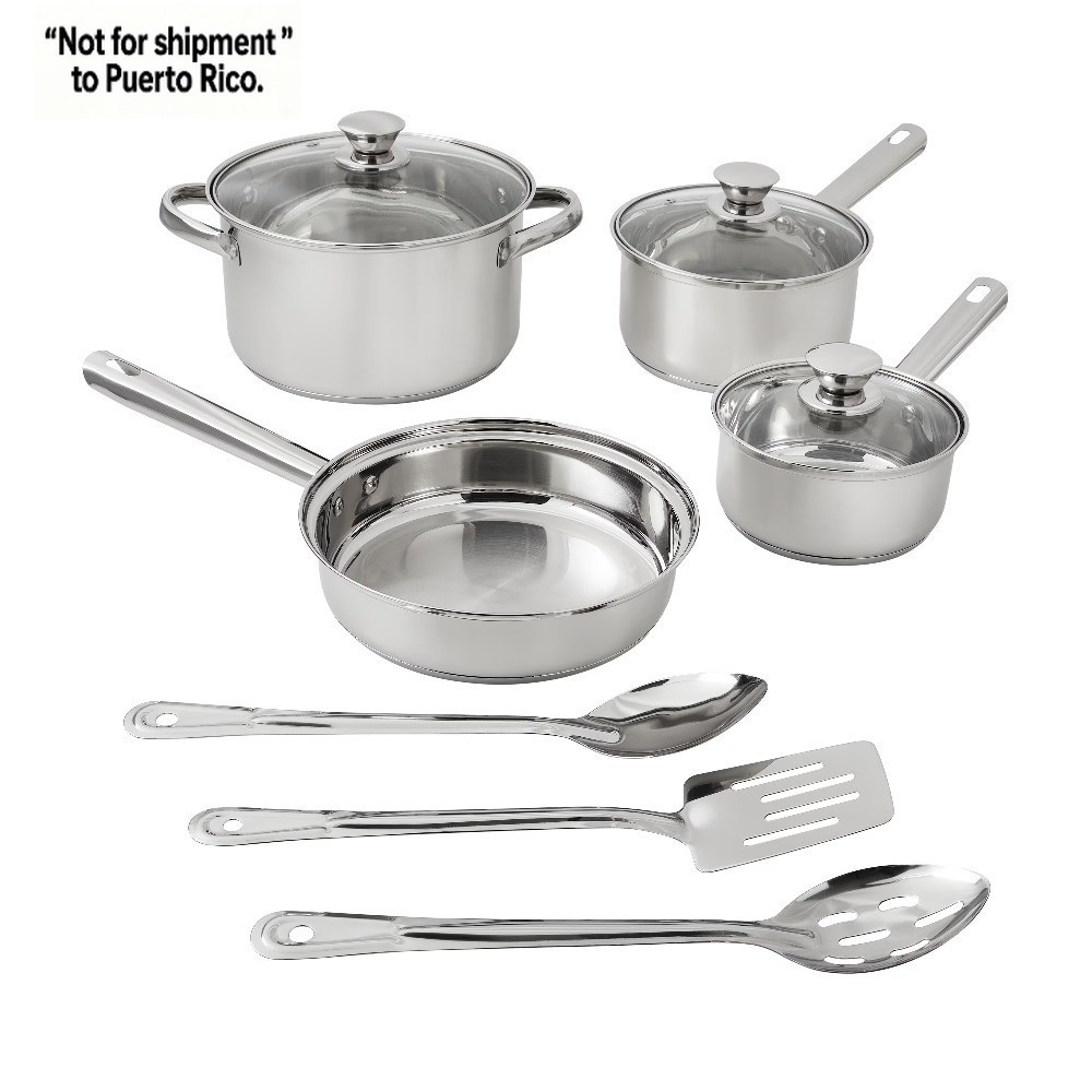 Stainless Steel 10Pc Cookware set