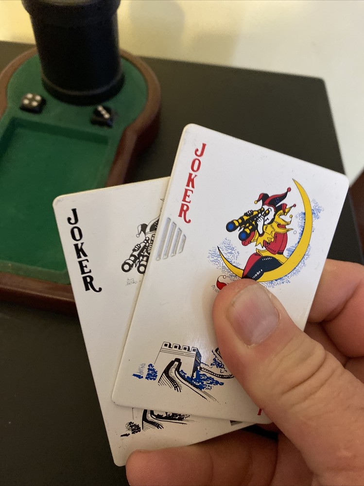 Desk Set Butane Card Lighter with Cup and Dice
