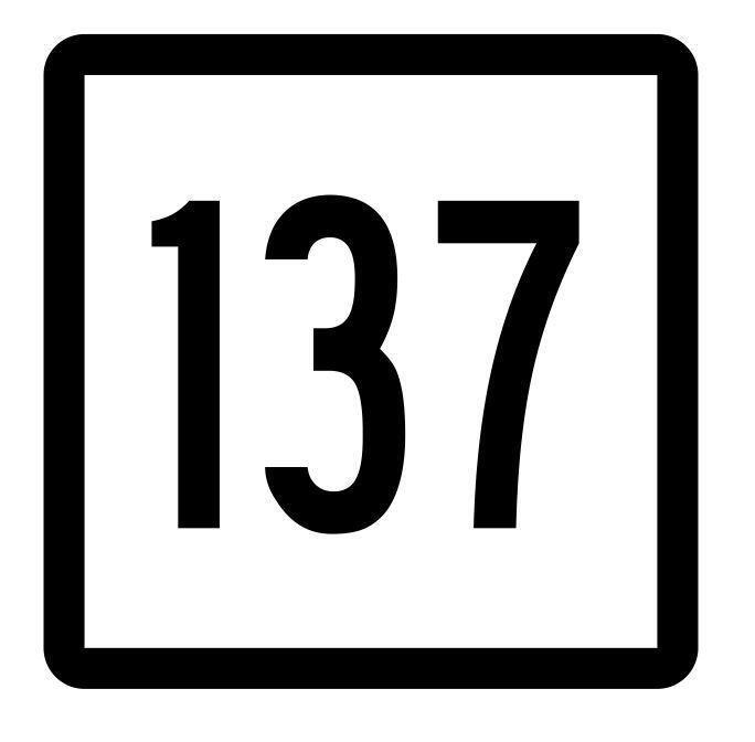 Connecticut State Highway 137 Sticker Decal