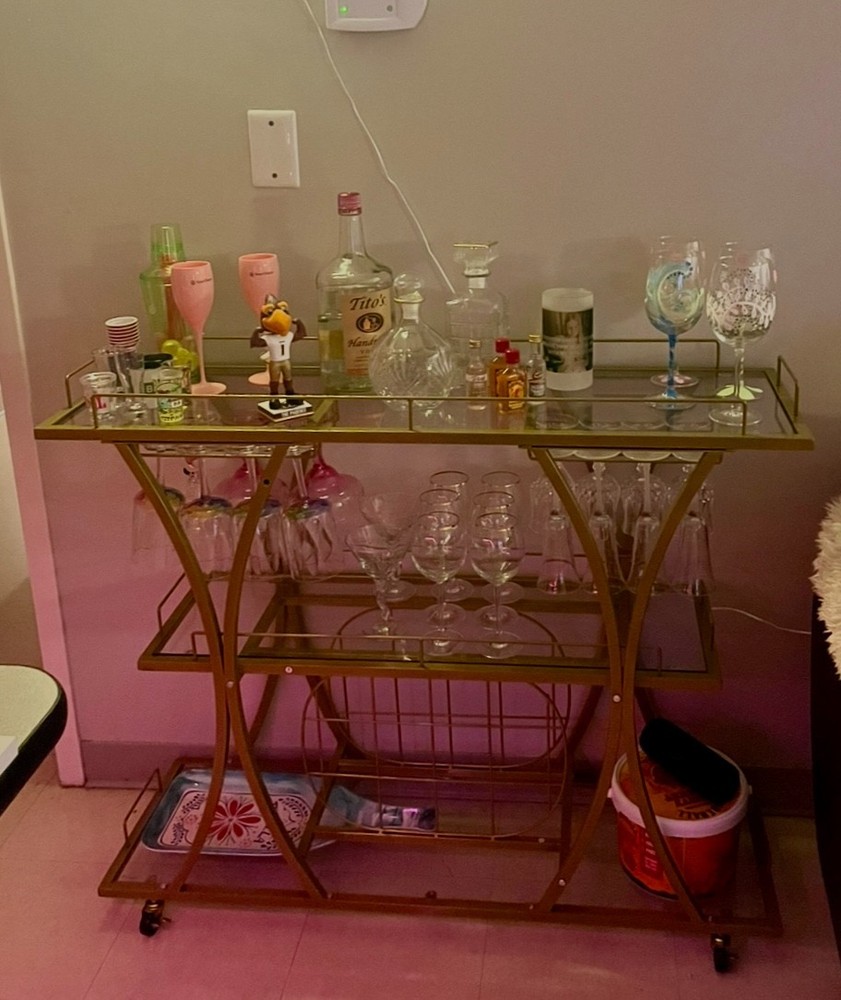 Gold Bar Cart