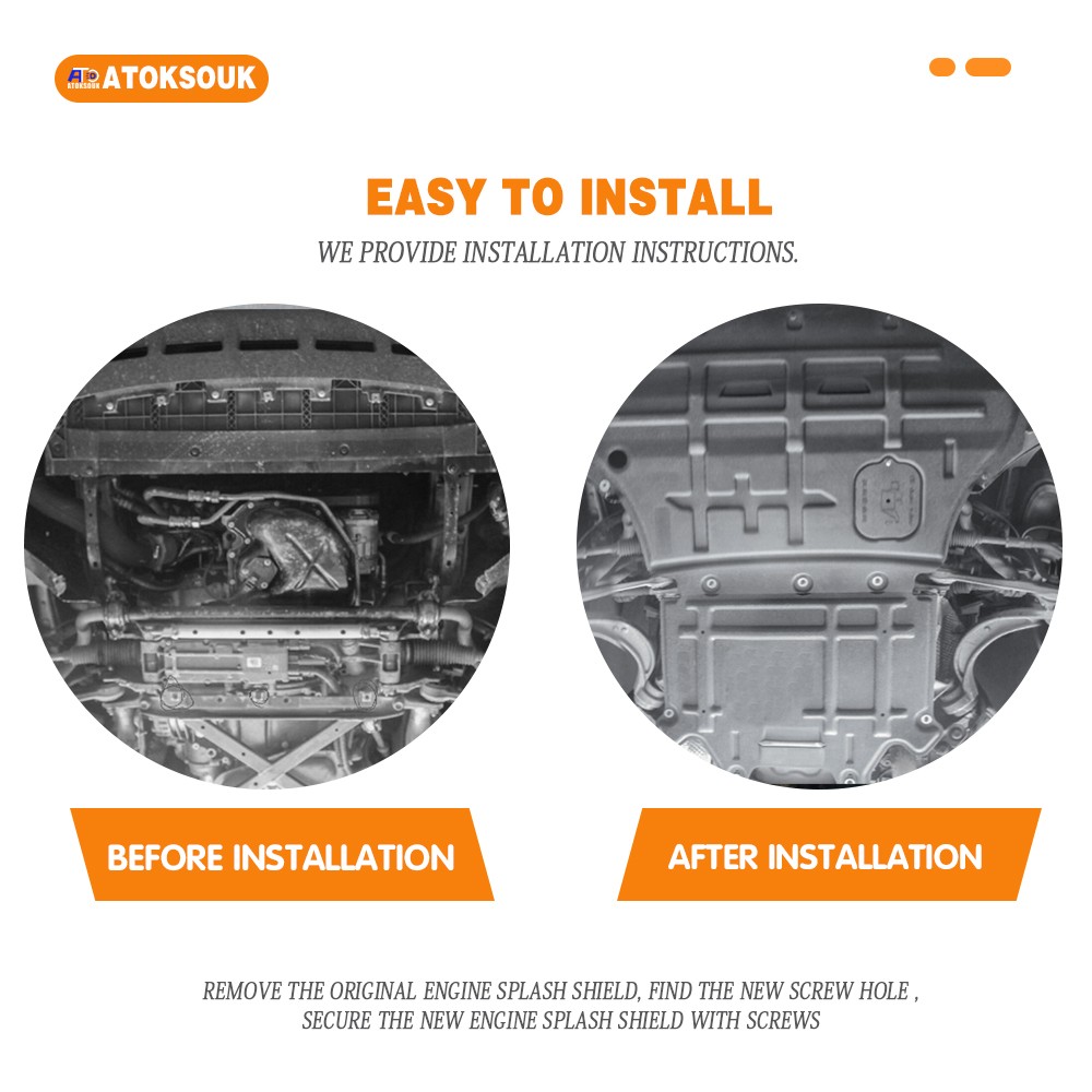 2Pcs For Audi Q5 2009-2017 Under Engine Splash Guards Front Engine Mud Flaps