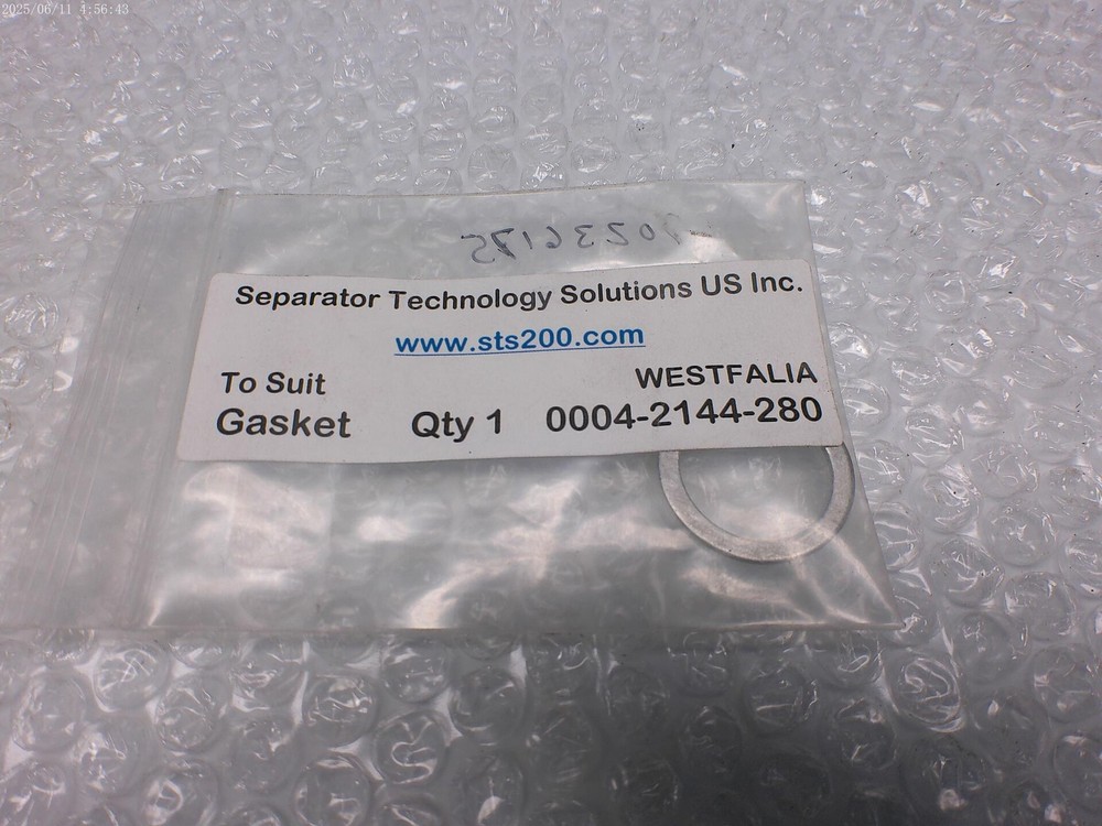 SEPARATOR TECHNOLOGY SOLUTIONS 0004-2144-280 GASKET NSMP