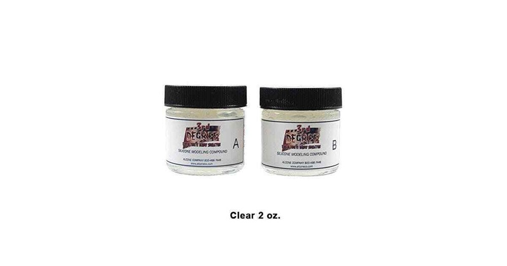 3rd Degree Silicone Molding Compound Special Effects Makeup CLEAR 2oz kit