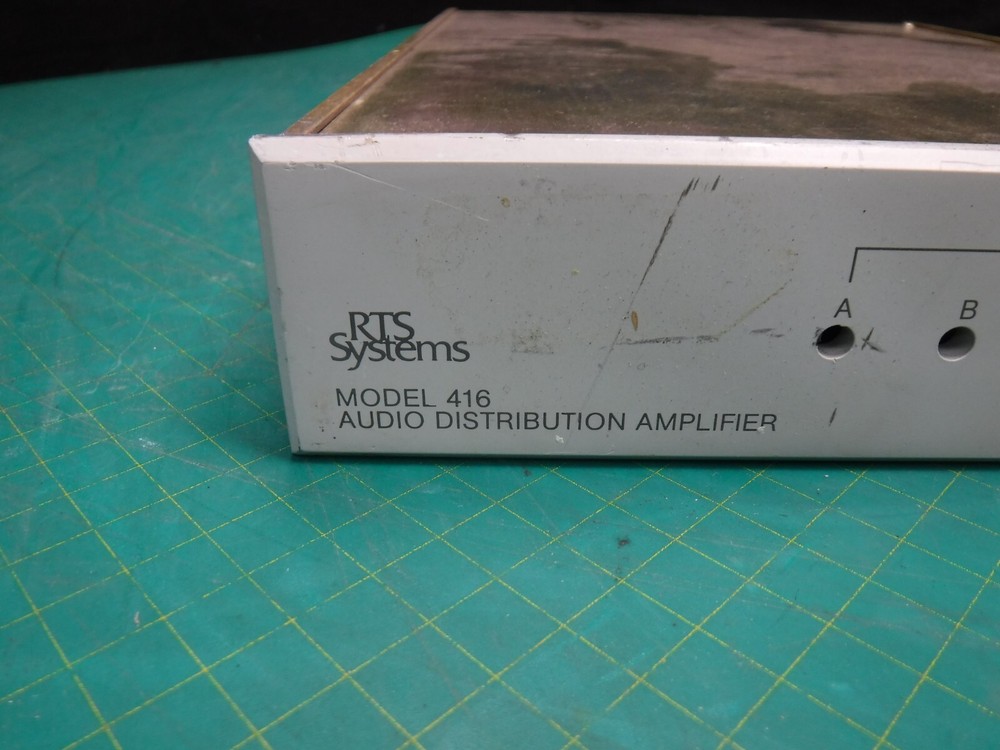 RTS Systems AUDIO DISTRIBUTION AMPLIFIER MODEL 416 amp