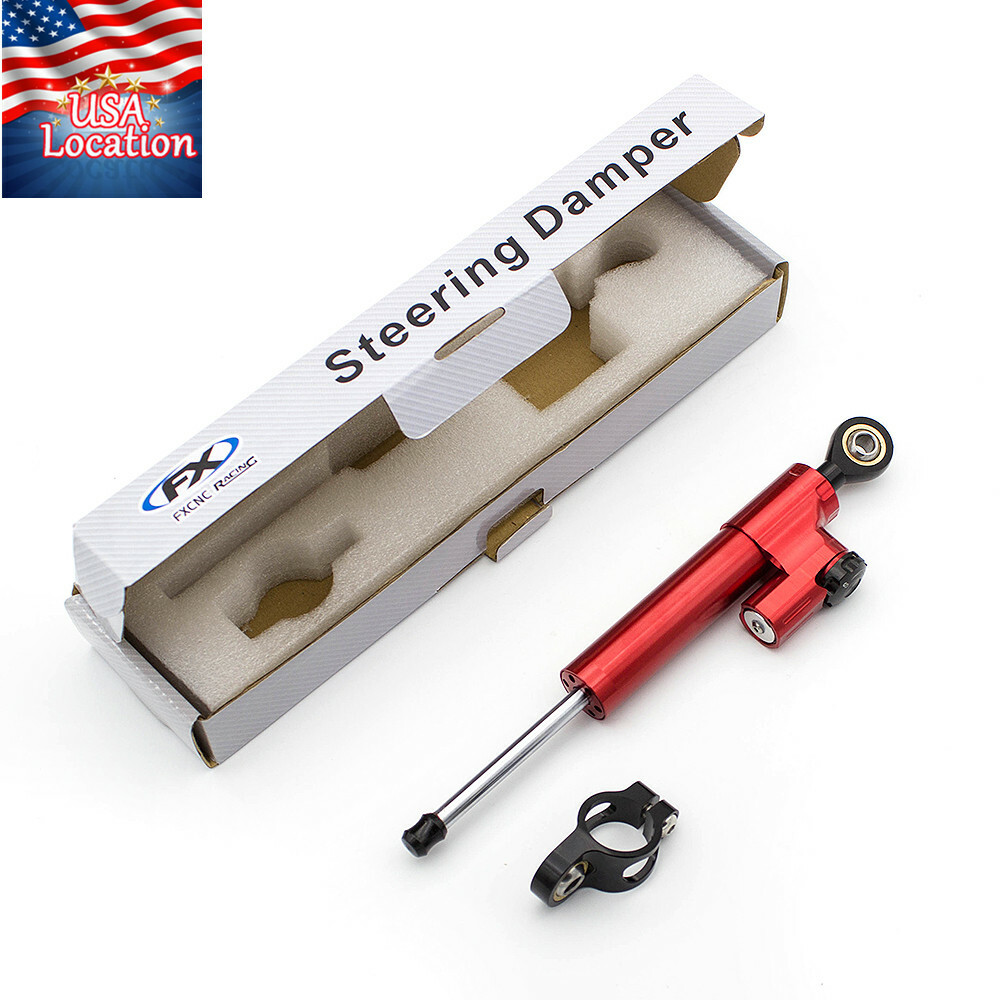 For CBR954RR 2002-2003 CBR929RR 2000-2001 Steering Damper Bracket Kit Mount Red