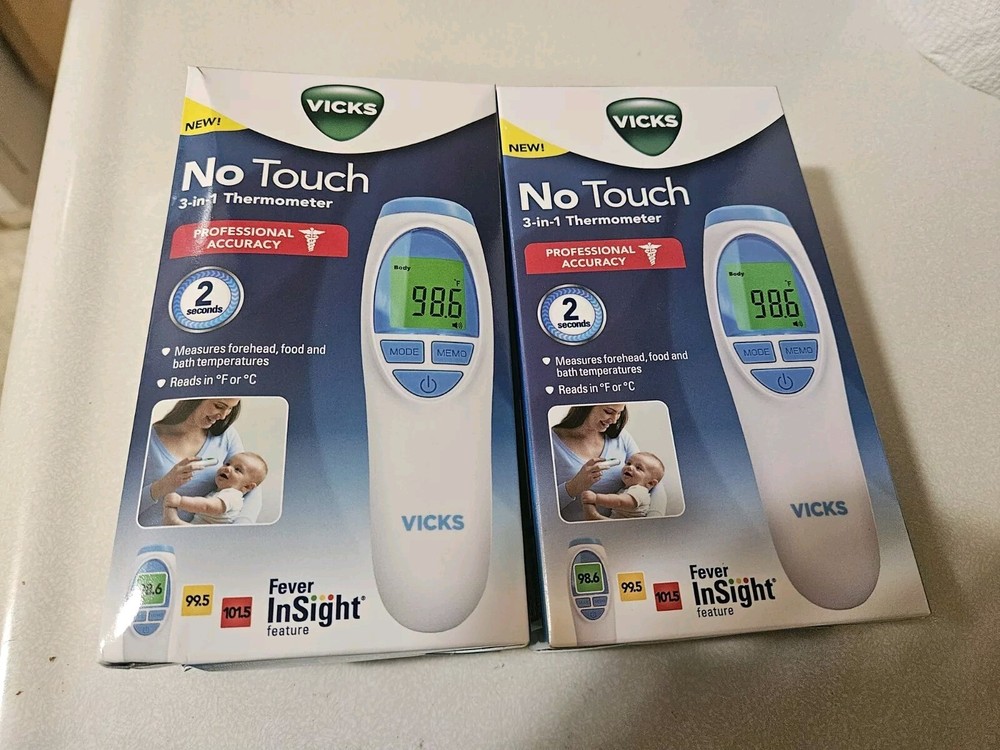 Vicks 3 In 1 Thermometers 2 Pack