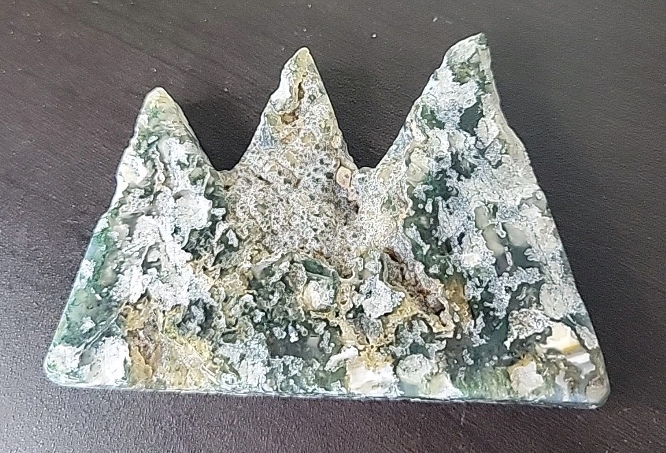 Moss Agate Mountain Carving