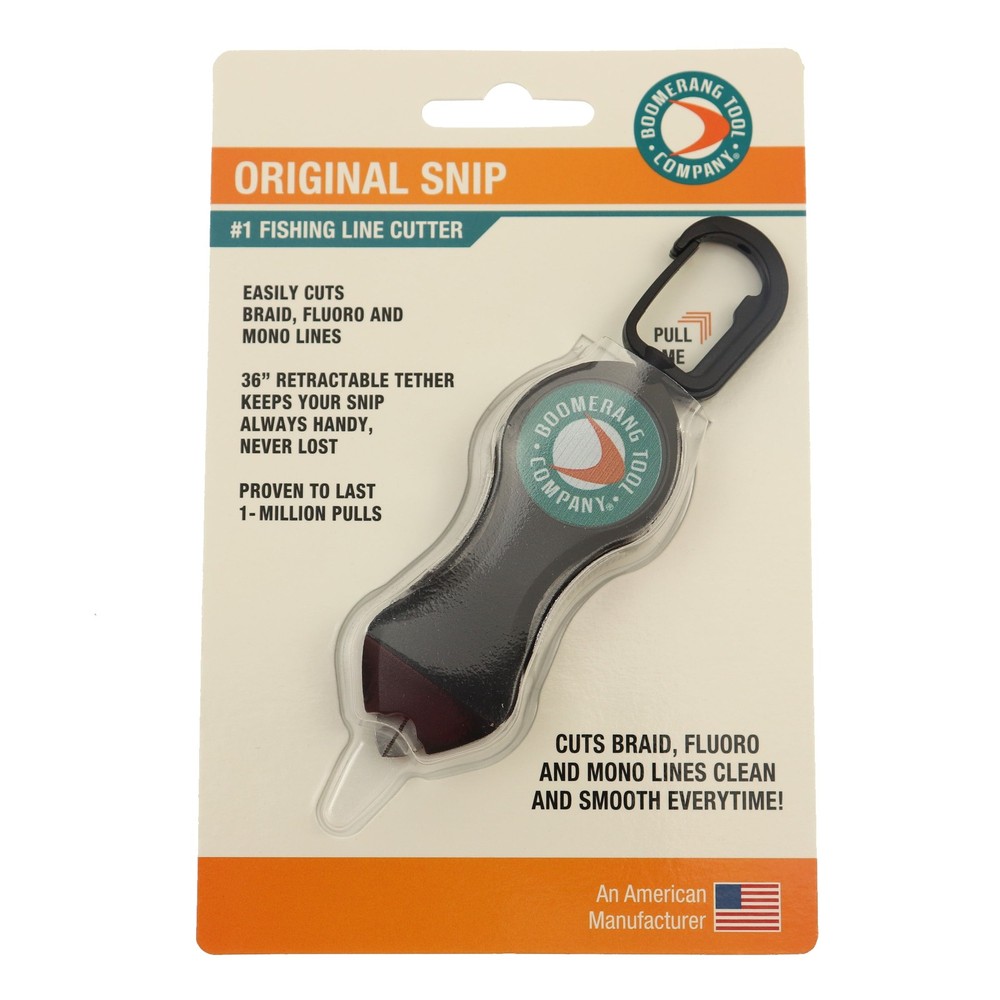 (2 pack) Boomerang Tool SNIP Basic Fishing Line Cutter, Black