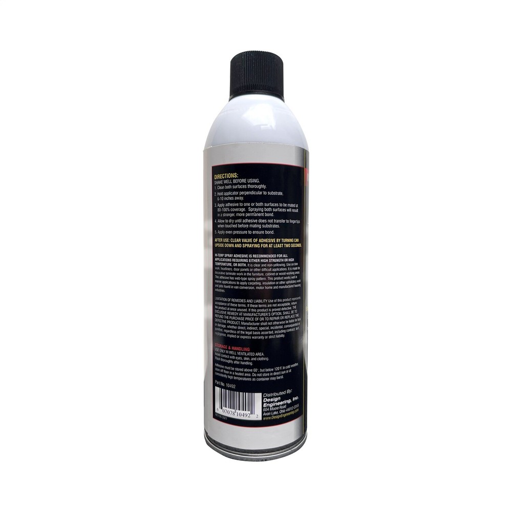 Design Engineering 10492 Improved Formula Hi-Temp Spray Adhesive