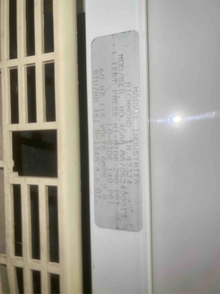 Freezer Marvel Undercounter 4CAF 115V 4.5 CuFt TESTED (5367AA)(5367AA)
