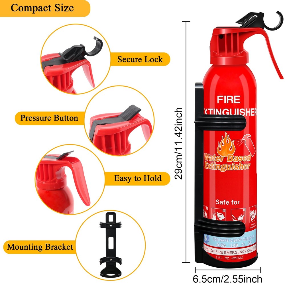 Fire Extinguishers for Home, 1 Pack Vehicle A portable