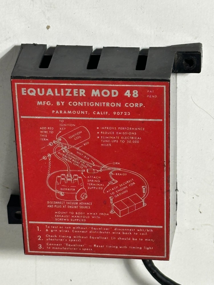 Vintage Contignitron Equalizer Mod 48 Ignition Module Performance Ignition Enhan