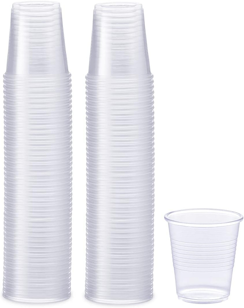 Comfy Package Clear Plastic Cups [3 Oz - 100 Count] – Small Disposable Drinking
