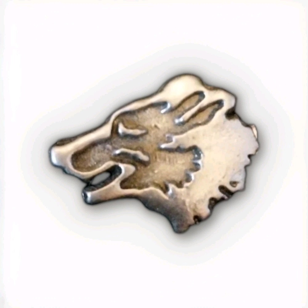 Wolf  Head Lapel Pin Small Size