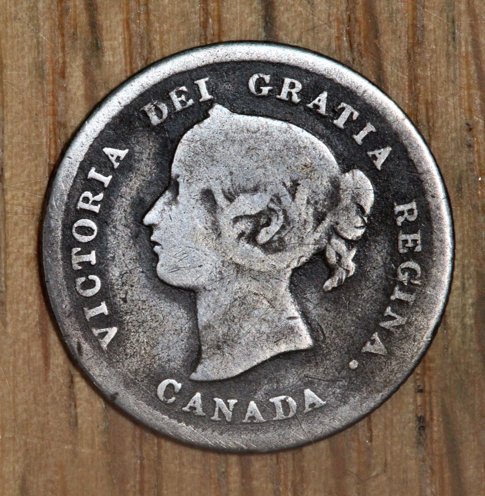 1872 H - Canada - 5 Cent - Silver - KM-2
