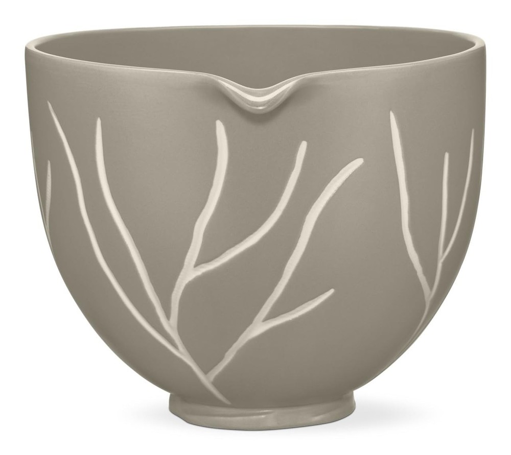 KitchenAid® 5 Quart Bare Leaves Ceramic Bowl, KSM2CB5BL