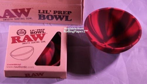 New! RAW Rolling Papers "LIL PREP BOWL" Smooth Silicone Sorting Bowl Washable!