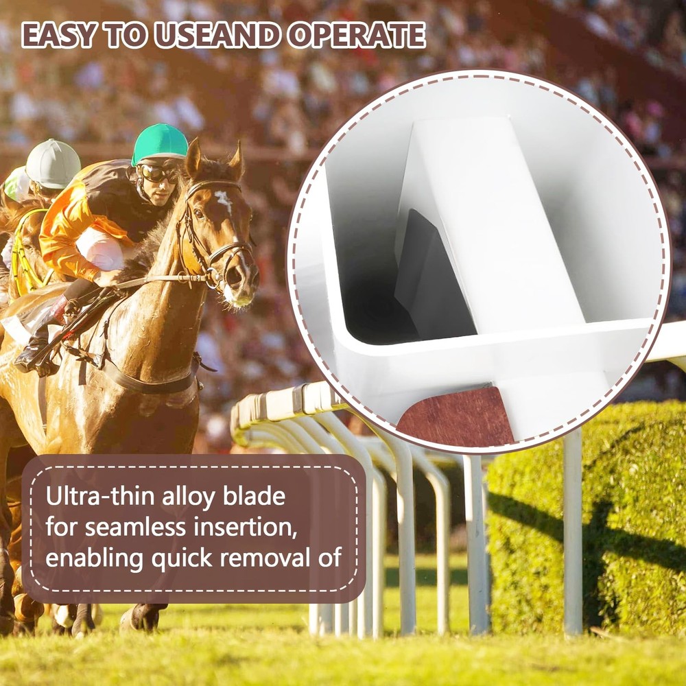 Bompro Vinyl Fence Railing Removal Tool, Solid Wood Handle yellow-brown