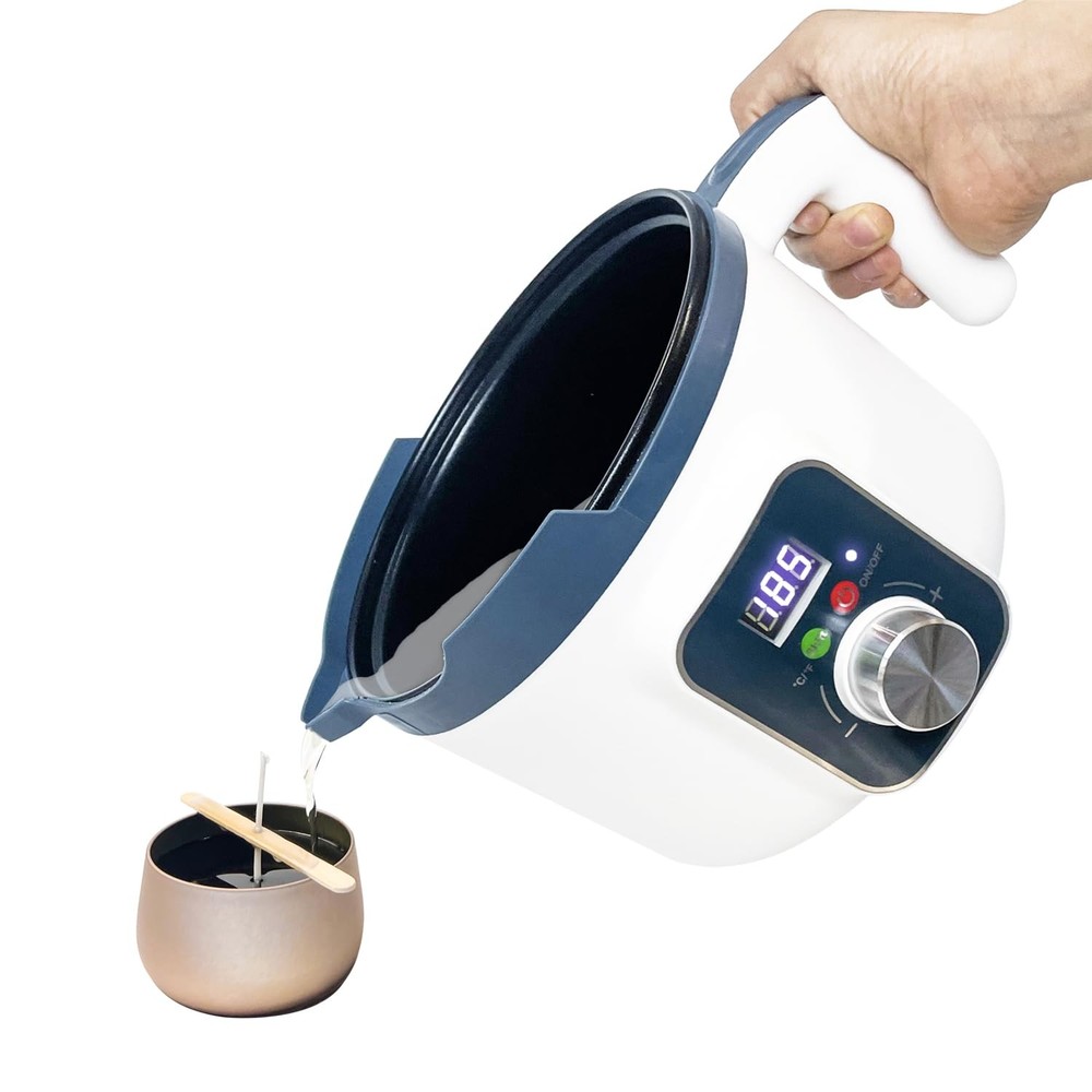 Digital Candle Melting Pot with Spout, Wax Melter with Temperature Control fo...