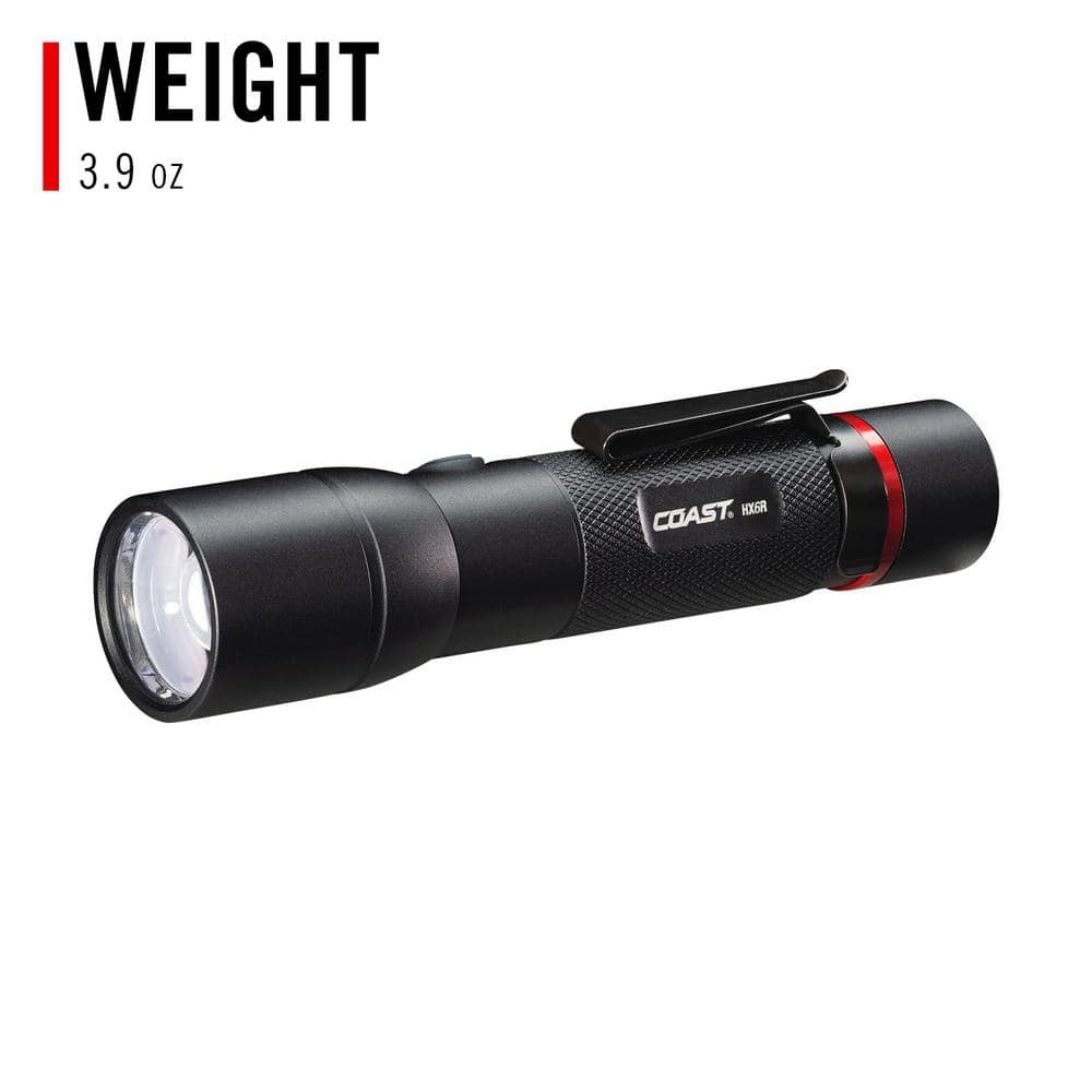 Coast HX6R 800 Lumens LED Rechargeable Flashlight