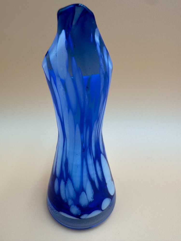 Mini pitcher blown glass, very solid, great weight, beautiful