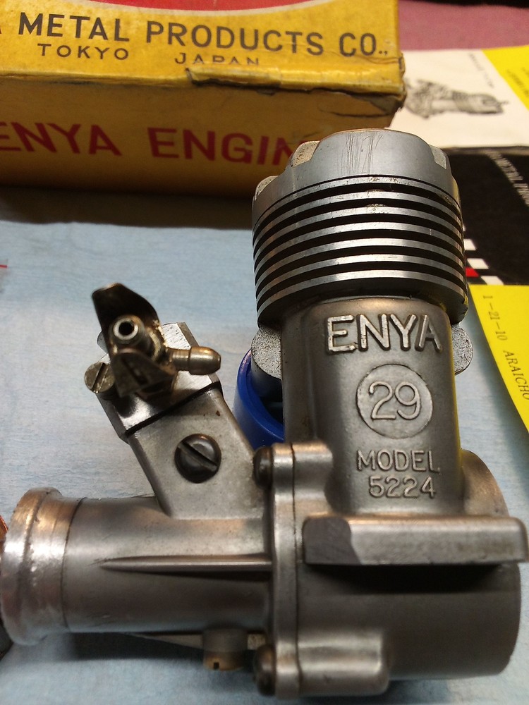 Nice Enya 29A Model Airplane Engine In The Box w/ Advertisement